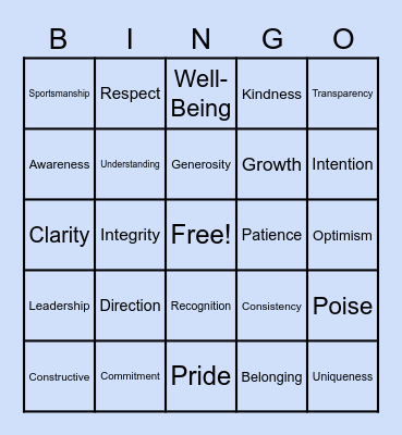 Team Appreciation Bingo! (2nd Session) Bingo Card