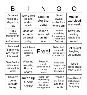 Retail Execution Bingo Card