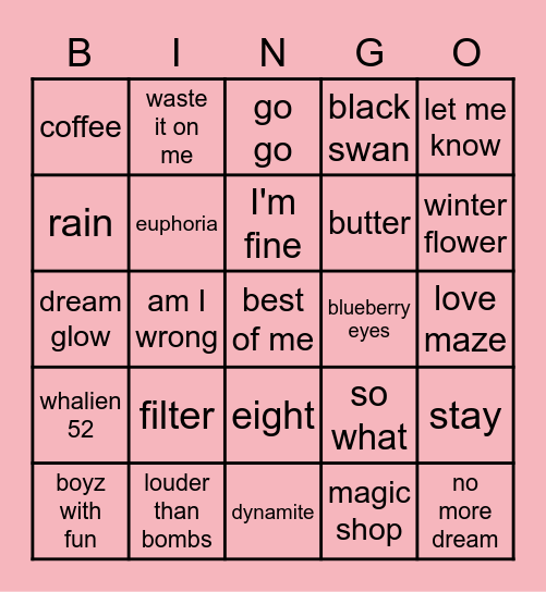britt's bingo 17-06 Bingo Card