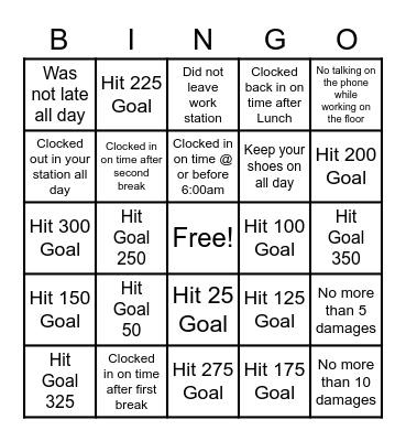 Embroidery Bingo Card