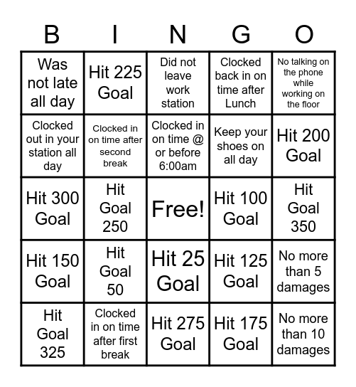 Embroidery Bingo Card