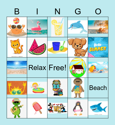 Summer Images Bingo Card