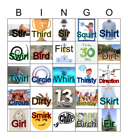 IR Bingo Card