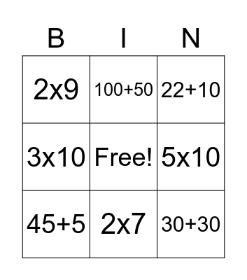 Don't Eat Pete Bingo Card