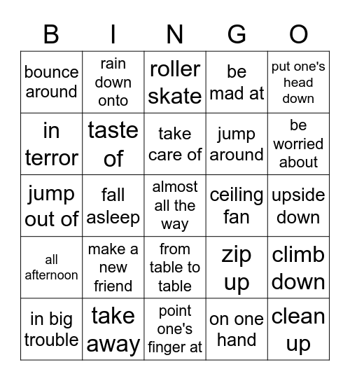 Lesson.15 Bingo Card