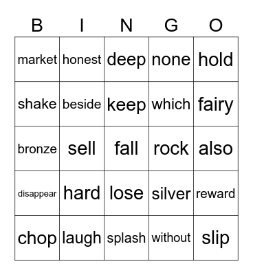 Lesson.15 Bingo Card