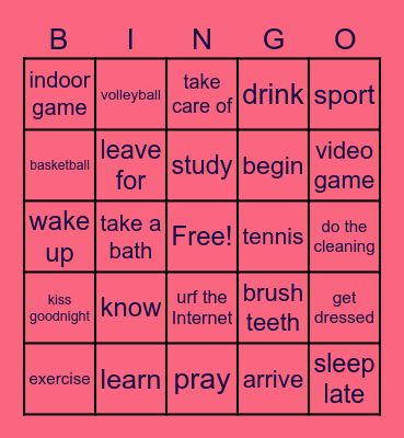 EC5 Bingo Card