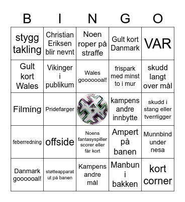 EM-bingo 2020 Bingo Card