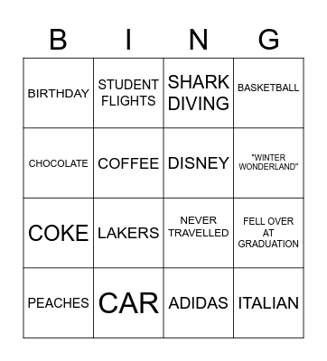 TRUE OR FALSE? Bingo Card