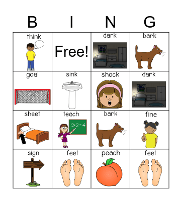 Initial Place Bingo Card