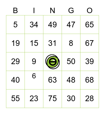 Bingo da E-TRUST Bingo Card