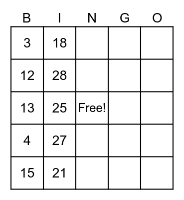 Sean's Pride Bingo Card