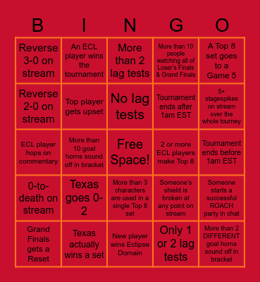 The Eclipse Domain #12: ??? Bingo Card