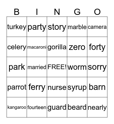 R Bingo Card