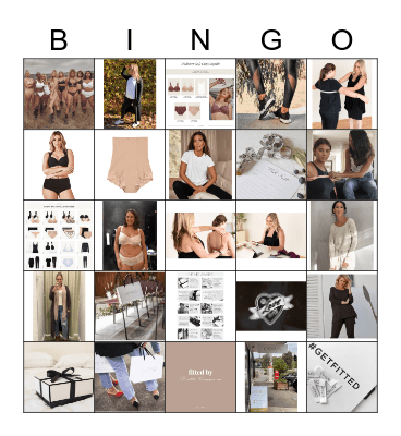 Bra Bingo Card