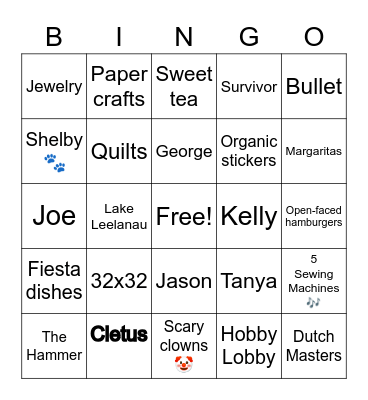 Vereeke Anniversary Bingo Card