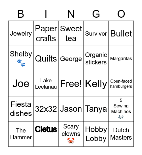 Vereeke Anniversary Bingo Card