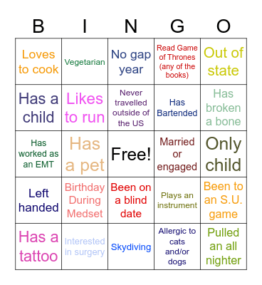 BINGO Card