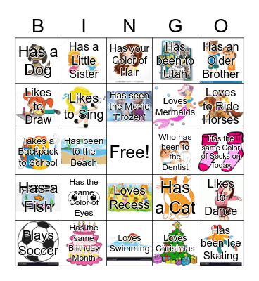 Find Someone Who . . . Bingo Card