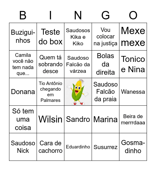 ARRAIÁ DONANA Bingo Card