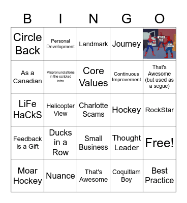 Marketing space in the marketing space. Bingo Card