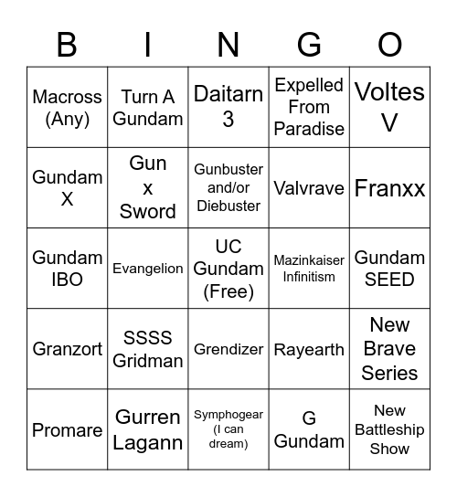 SRW 30 BINGO BAYBEEEEEEE Bingo Card