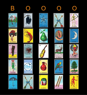 HAUNTED LOTERIA Bingo Card