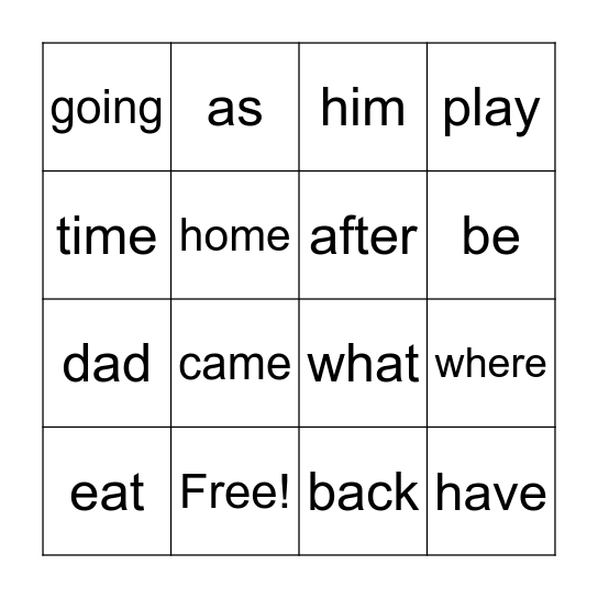 Orange and Purple Bingo Card