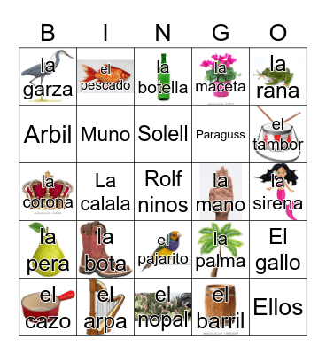 Loteria Mi Pueblito Bingo Card