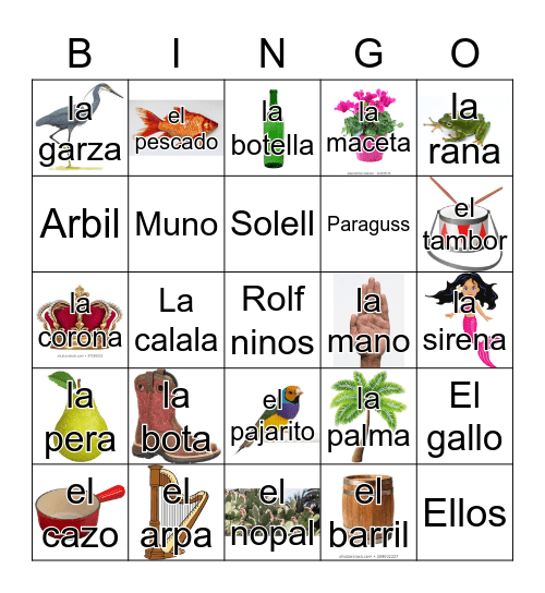 Loteria Mi Pueblito Bingo Card