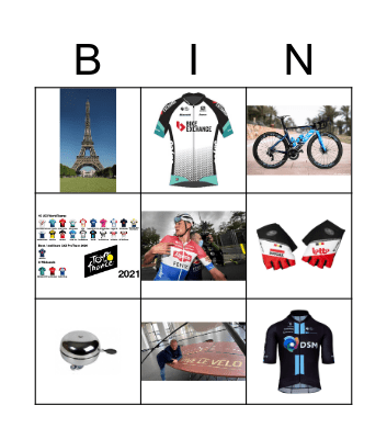 Tour de France Bingo Card