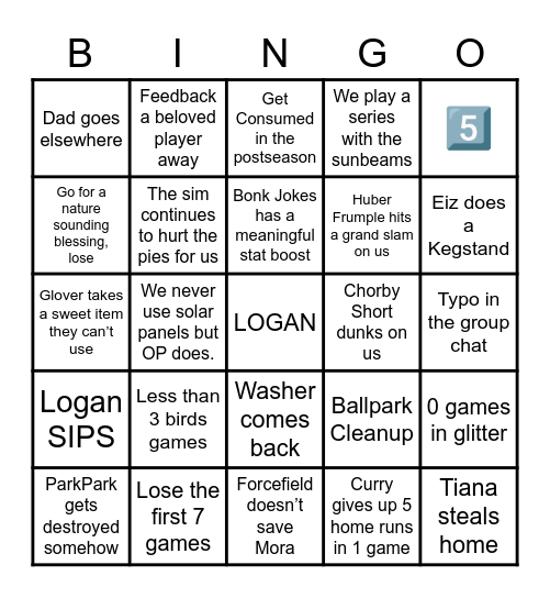 Tragic Magic Bingo s21 Bingo Card