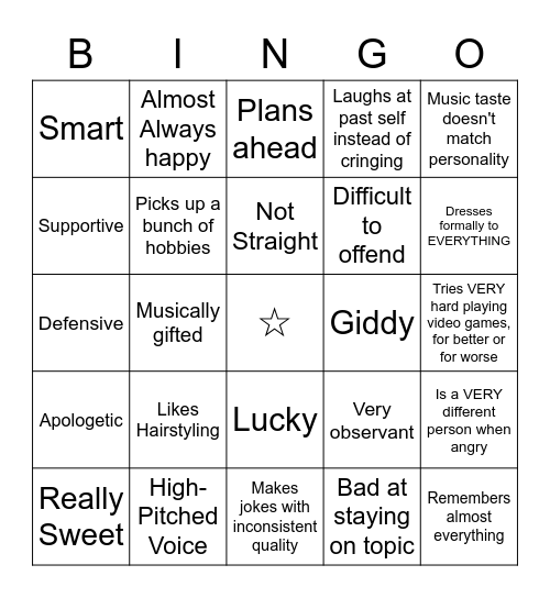 Elle Bingo Card