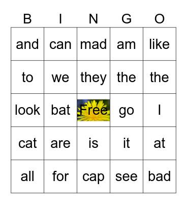 HFW #2 Bingo Card