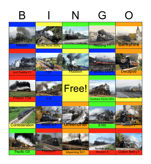 Extreme Steam Bingo Card