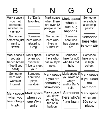 Happy March 21st Celebration! Bingo Card