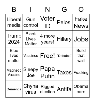 CRIKEY bingo card 🐊 Bingo Card