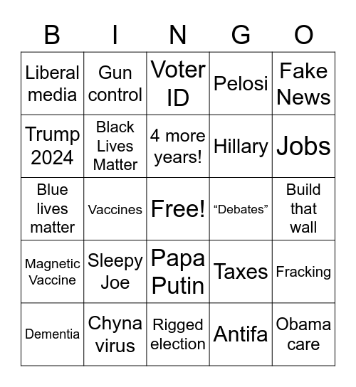 CRIKEY bingo card 🐊 Bingo Card