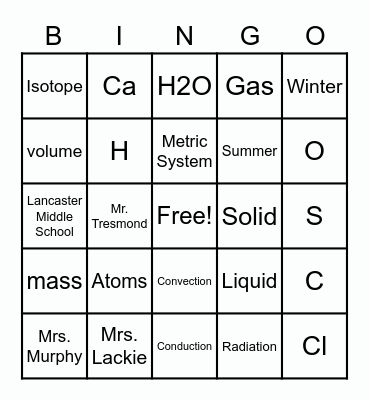 Let Summer Begin Bingo Card