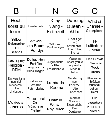 Bärbels Party Bingo Card