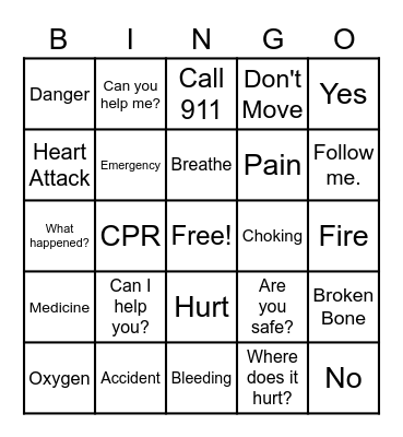 ASL Bingo Card