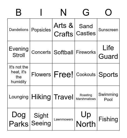 CTS ART Bingo Card