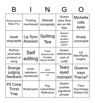 All-Star BINGO Card