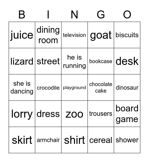 Big Bingo Card