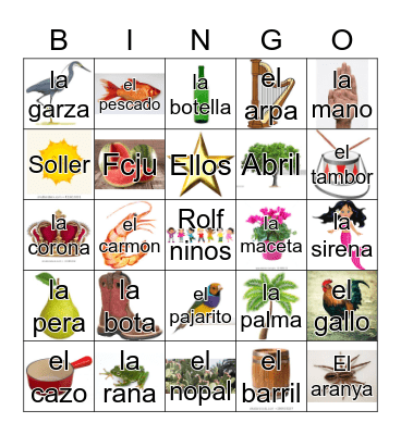 Loteria Mi Pueblito Bingo Card
