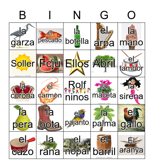Loteria Mi Pueblito Bingo Card