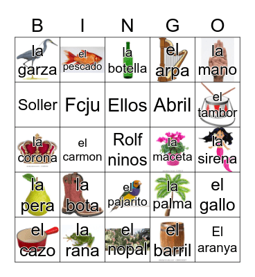 Loteria Mi Pueblito Bingo Card