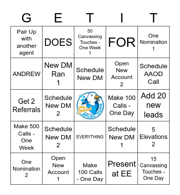 July PACE Bingo Card