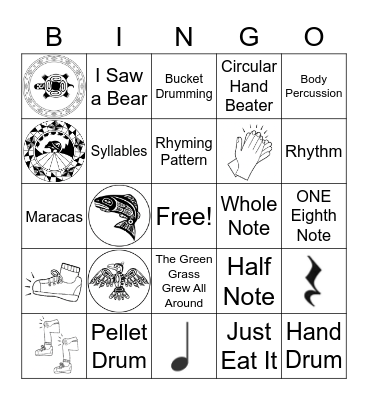 PVS Music 2021 Bingo Card
