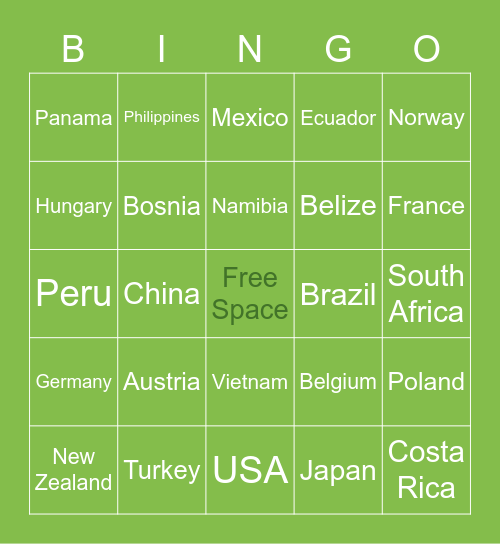 AuPairCare Bingo Card